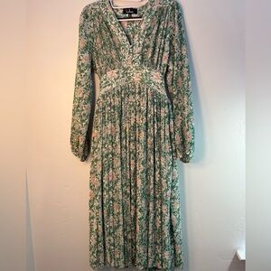 Green Floral Midi Dress | Lulus